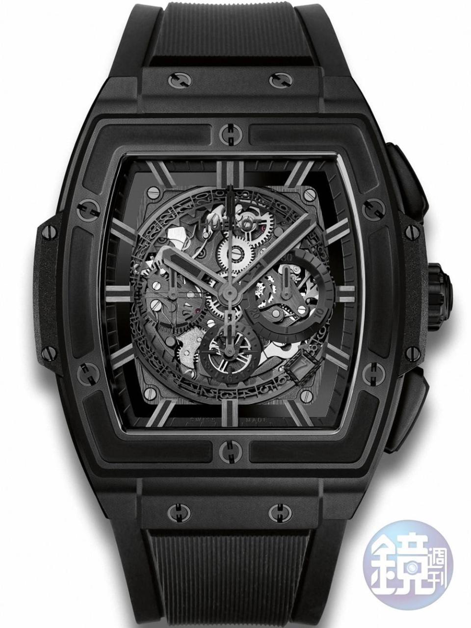 HUBLOT Spirit of Big Bang 黑陶瓷錶款。