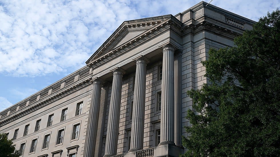 Internal Revenue Service headquarters is seen from Pennsylvania Ave., in Washington, D.C., on Friday, October 15, 2021.