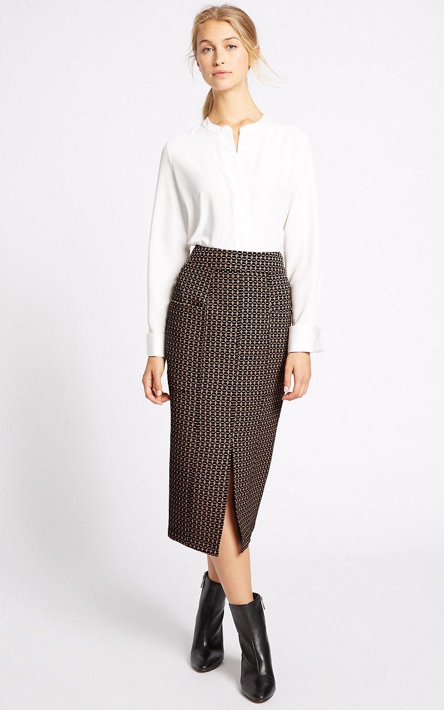 Midi skirt, £39, M&S
