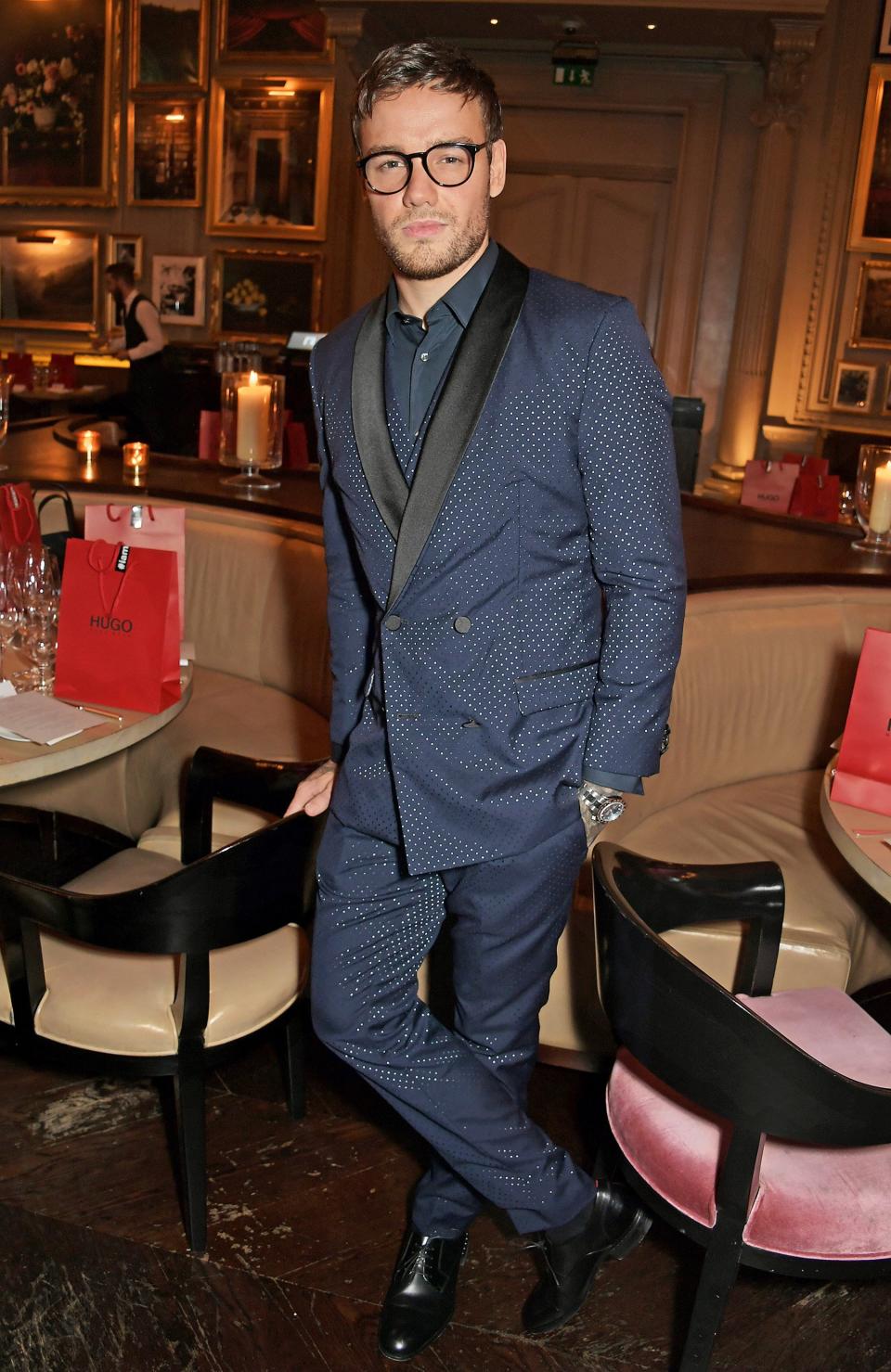 Host Liam Payne attends the <em>British GQ</em> London Fashion Week Men's dinner with HUGO during at Berners Tavern on Monday evening.