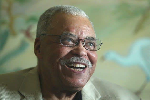 James Earl Jones poses during a 'Driving Miss Daisy' photo call on on January 7, 2013 in Sydney, Australia.   - Credit: Marianna Massey/Getty Images