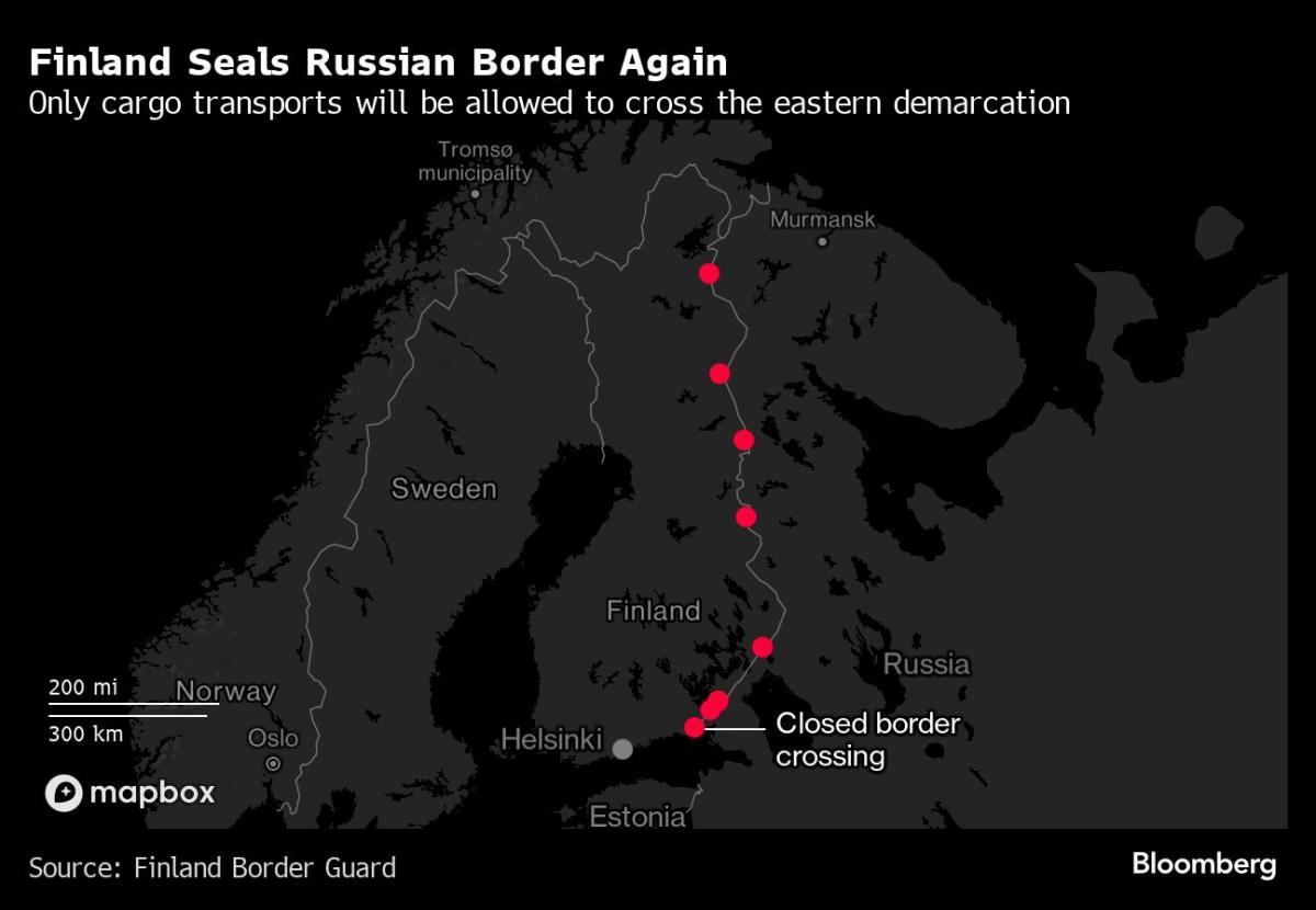 Finland to Close Russian Border Again in Sudden Reversal