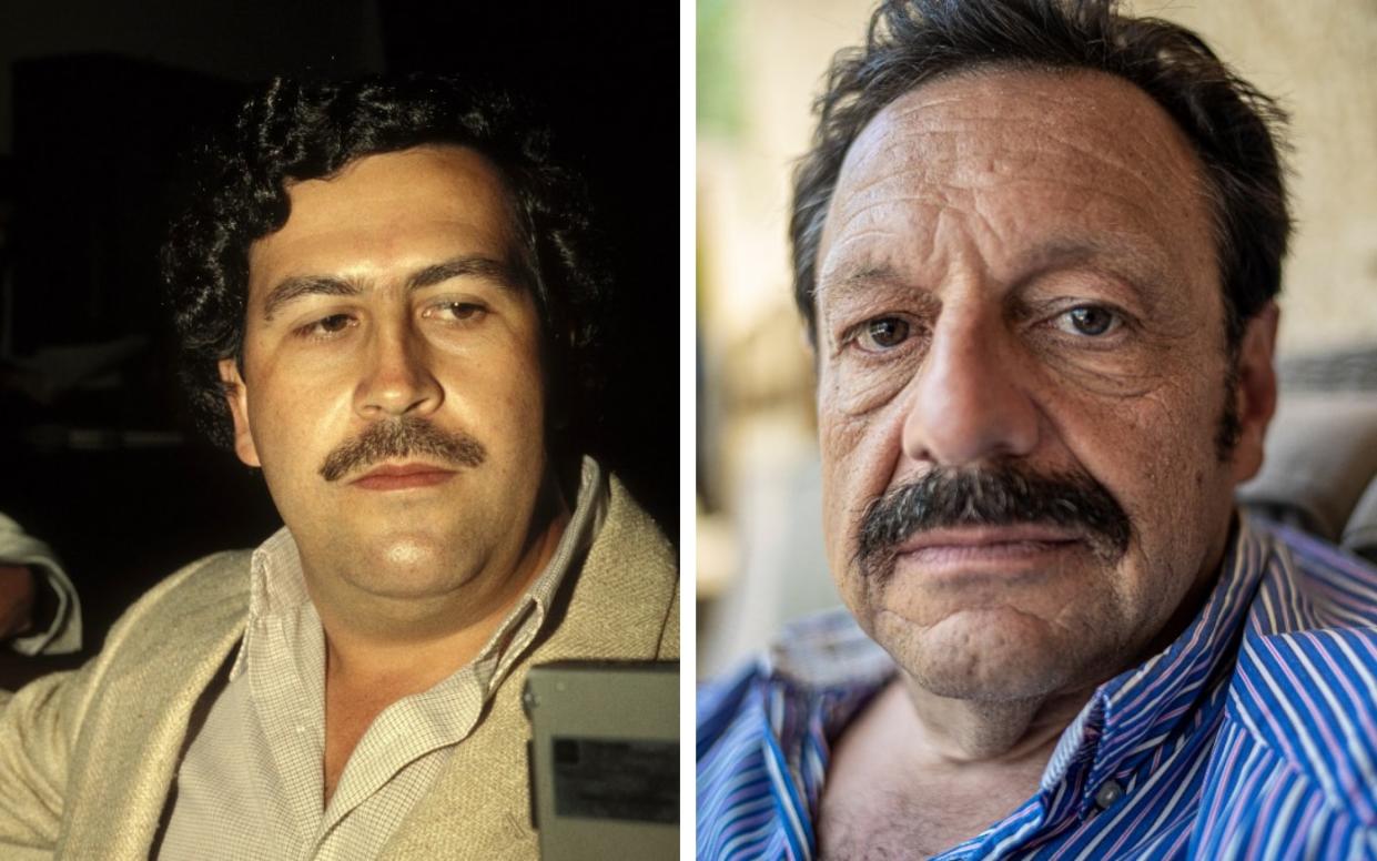 Pablo Escobar an his son Roberto - Getty/ Bruno Daureo