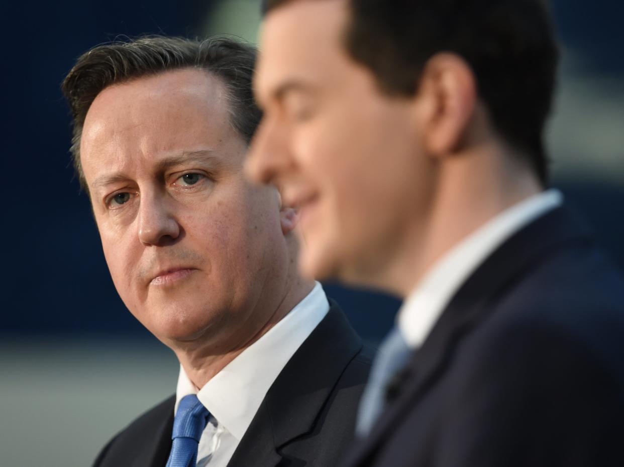 Former PM David Cameron and former chancellor George Osborne (PA)