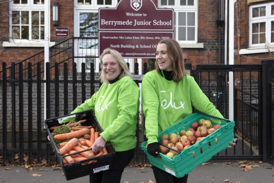 Fresh help: Gaye Andrews and Daisy Nicholls of the Felix Project ()