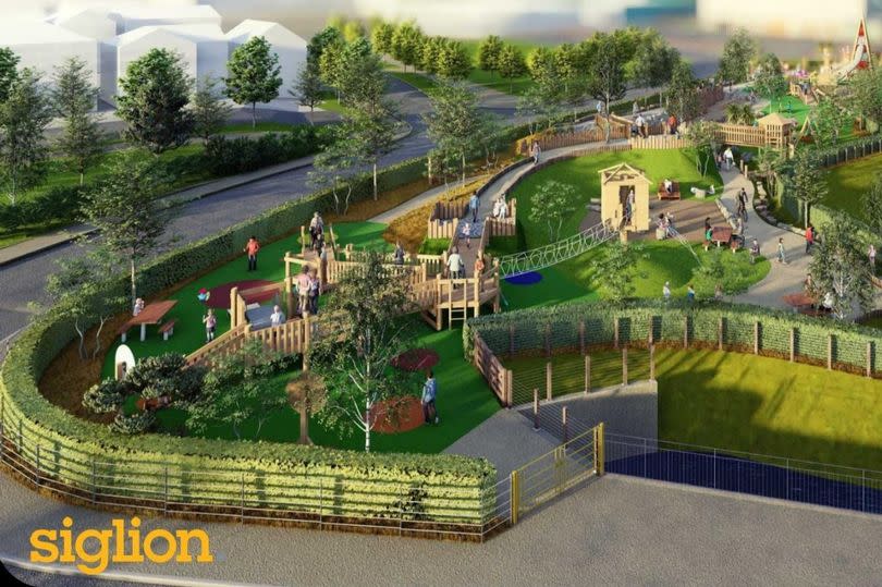 CGI image of how new outdoor play park in Seaburn could look