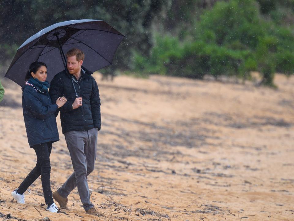 Meghan Markle and Prince Harry in New Zealand in 2018.