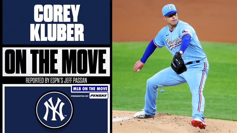 2屆賽揚強投克魯柏（Corey Kluber）1年約加盟洋基。（圖／翻攝自MLB官網）