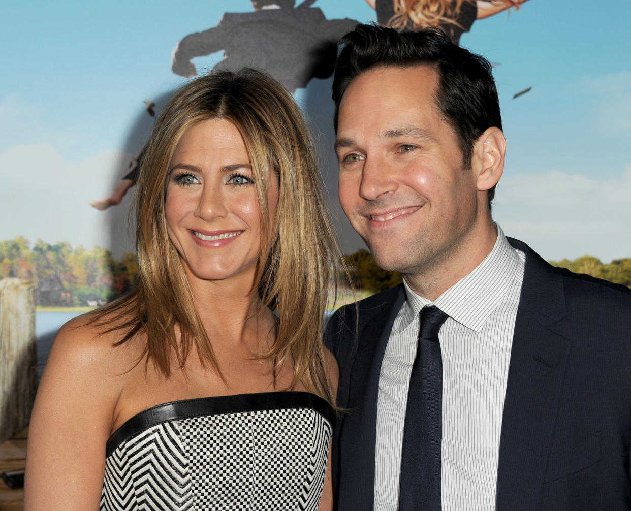 Jennifer Aniston und Paul Rudd befinden sich laut Umfrage im besten Alter (Photo by Kevin Winter/Getty Images)