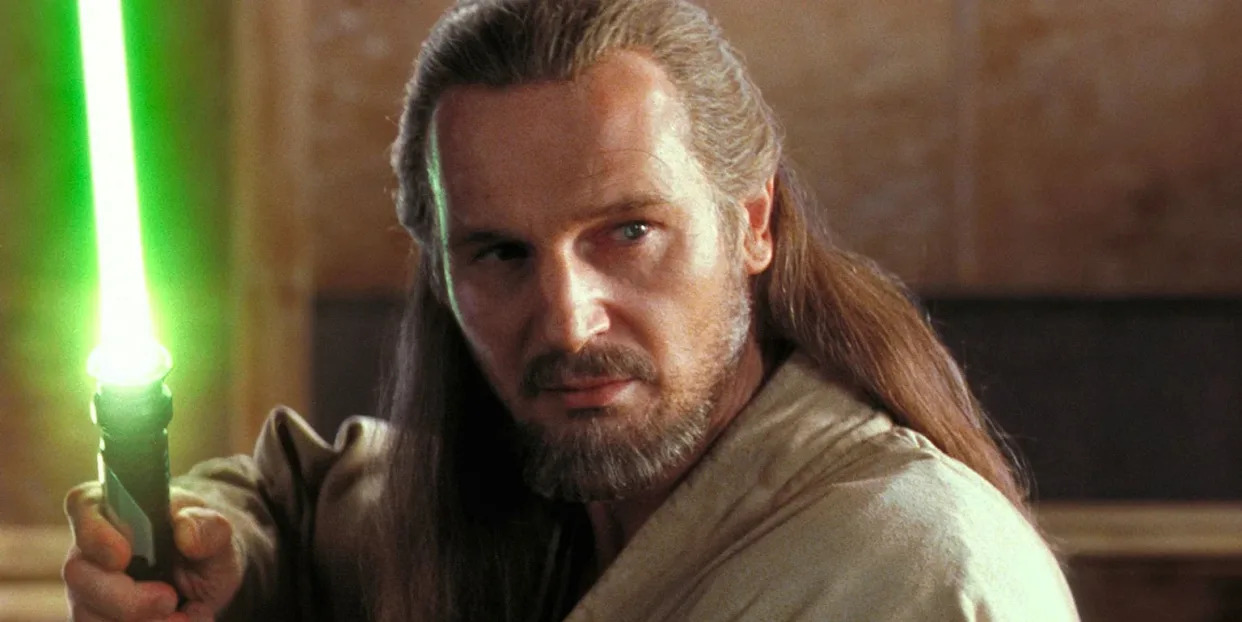 Neeson as Qui-Gon Jinn in The Phantom Menace (Credit: Fox/Lucasfilm)