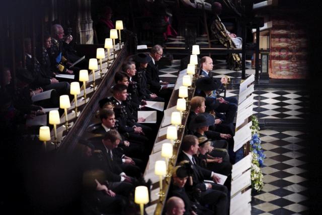 Harry Sits Between Meghan, Charlotte at St George's Chapel Service