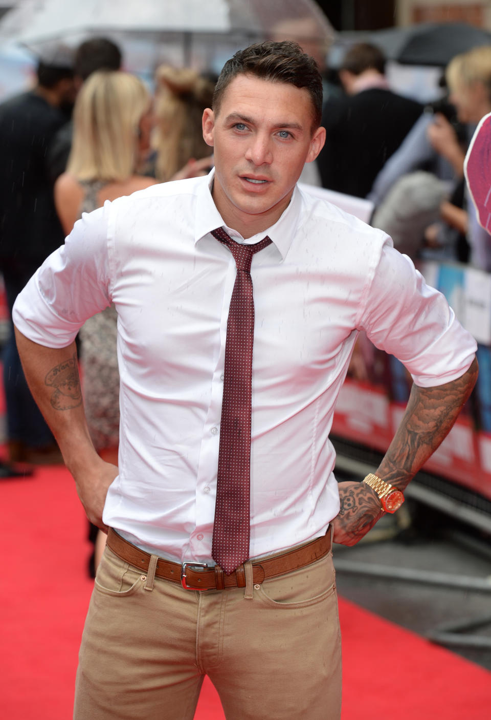 Kirk Norcross arriving at the The Hooligan Factory Premiere, at The West End Odeon, Leicester Square, London.