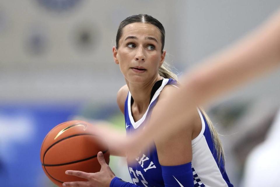 Maddie Scherr scored 25 points Thursday as Kentucky rallied from a nine-point deficit in the fourth quarter to beat Lipscomb. Lexington