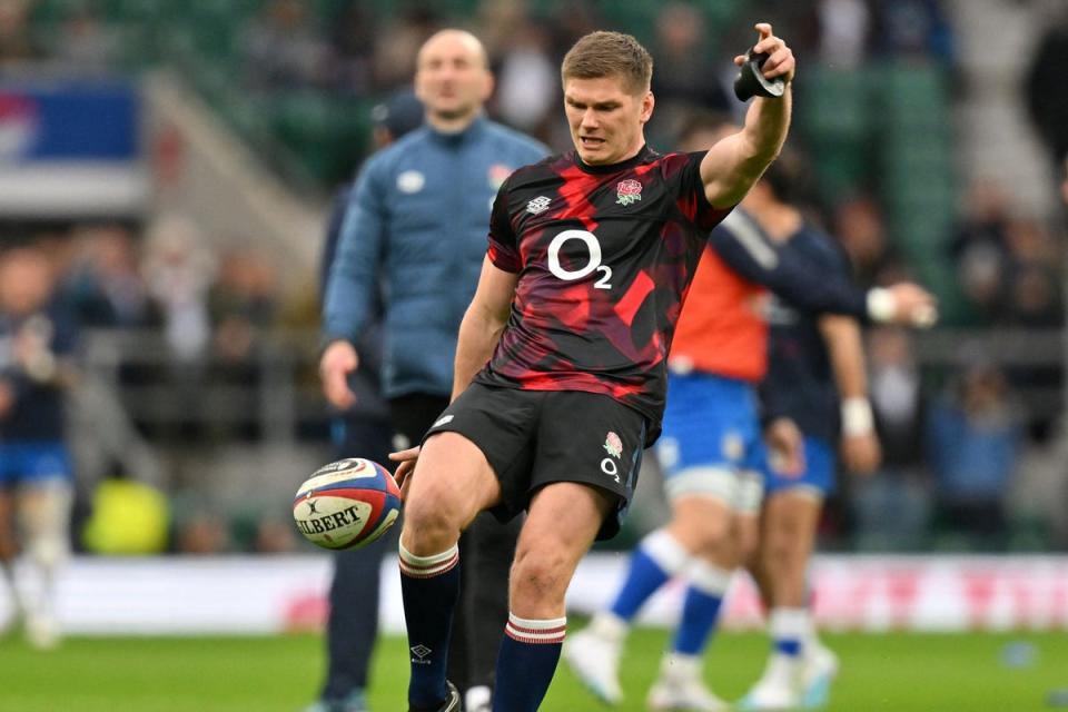 Farrell is captain, talisman and symbol of the risk-averse Borthwick era. (AFP via Getty Images)