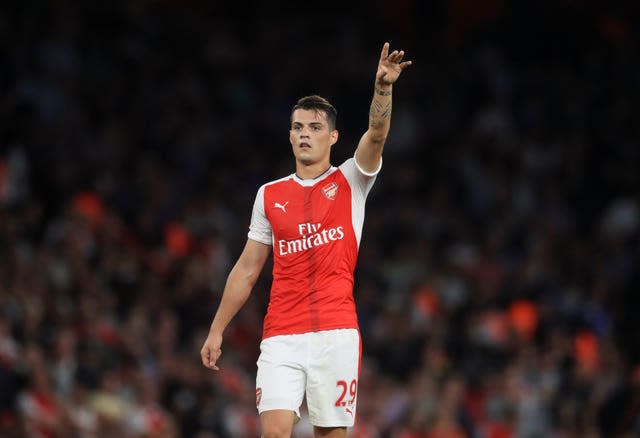 Xhaka moved to the Emirates Stadium in 2016