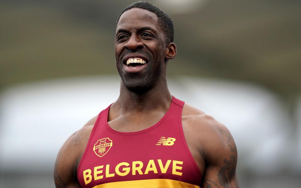 Sprinter Dwain Chambers/Dwain Chambers, 45, to race at UK Indoor Championships