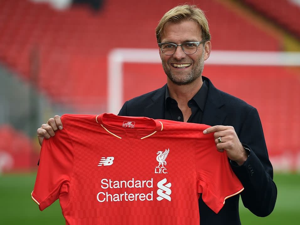 Klopp joined Liverpool in October 2015AFP via Getty Images