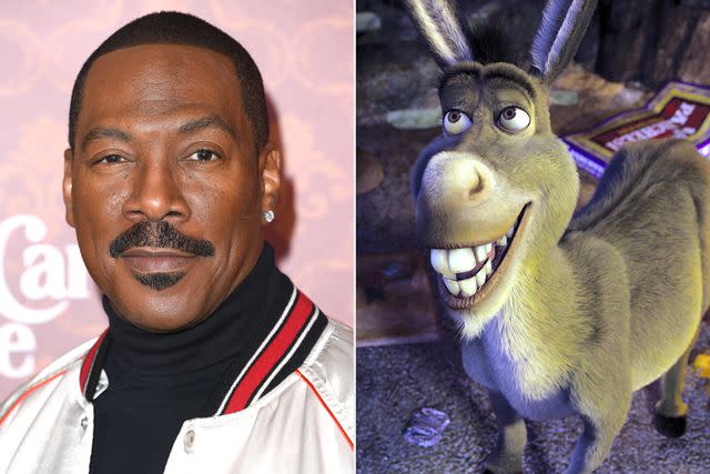 <p>Steve Granitz/FilmMagic; DreamWorks/ Everett </p> Eddie Murphy; Donkey