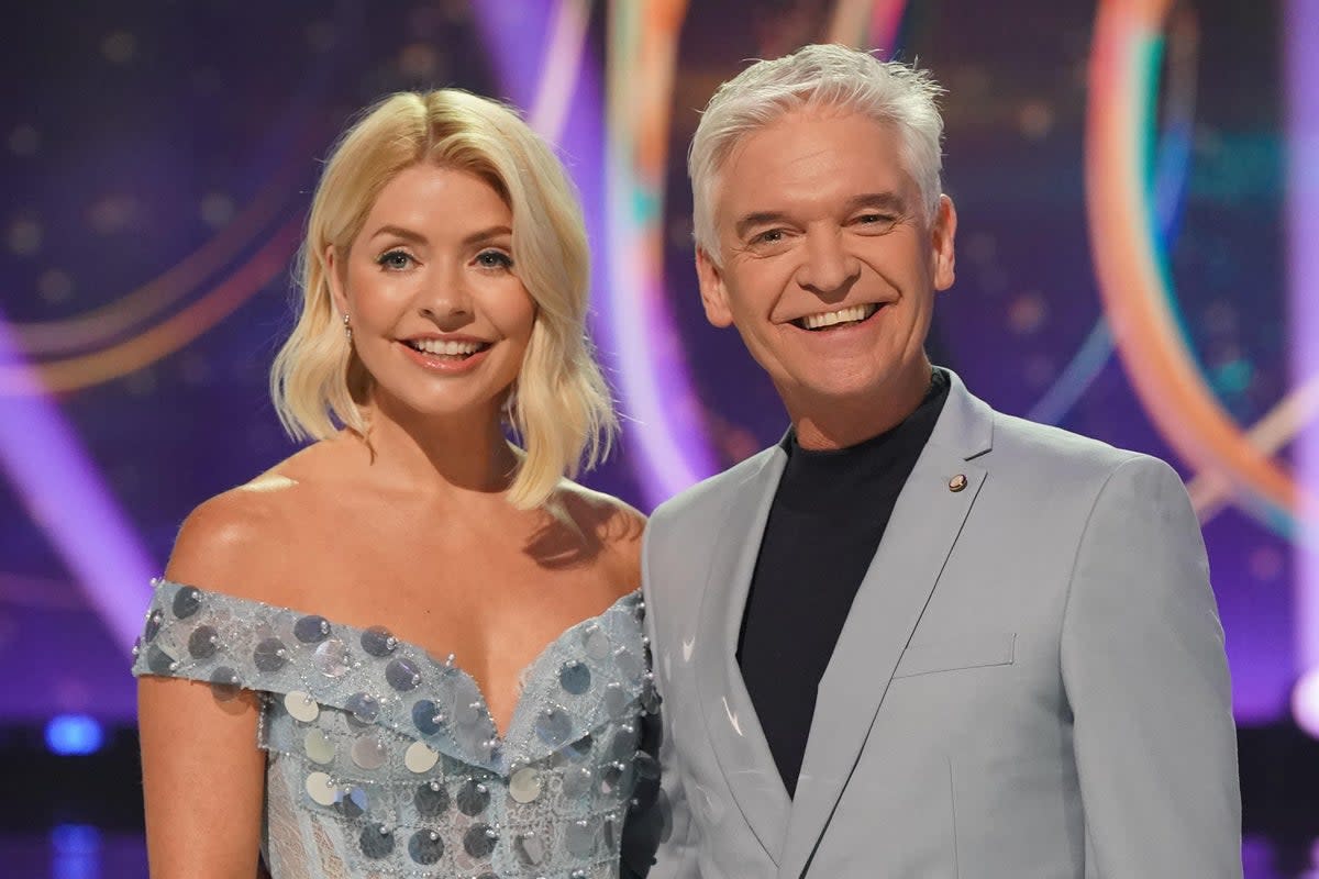 Holly Willoughby and Phillip Schofield presenting ‘Dancing On Ice’ (Jonathan Brady/PA) (PA Wire)