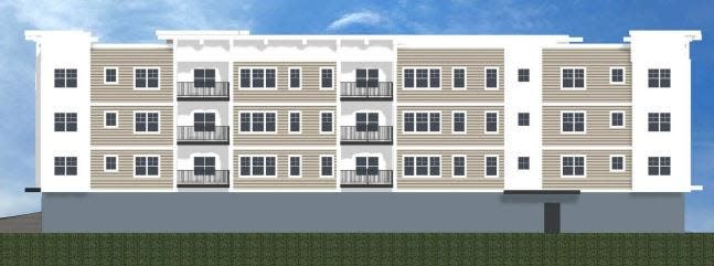 Seventy-two apartments are proposed for the former WHEB radio station site at 815 Lafayette Road in Portsmouth.