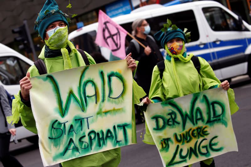 Extinction Rebellion protest in Berlin