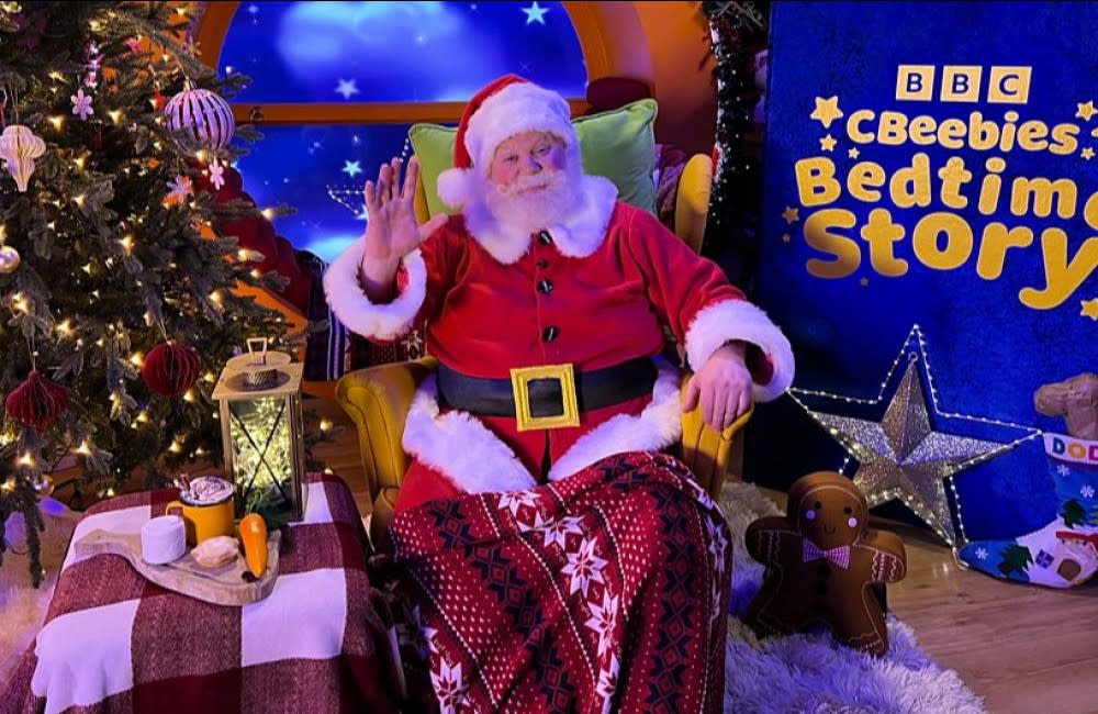 Father Christmas is appearing on CBeebies Bedtime Story credit:Bang Showbiz