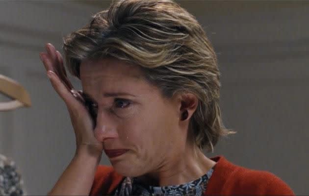 Karen (Emma Thompson) was left heartbroken after discovering her husband Harry was crushing on office temptress Mia. Source: Universal Pictures