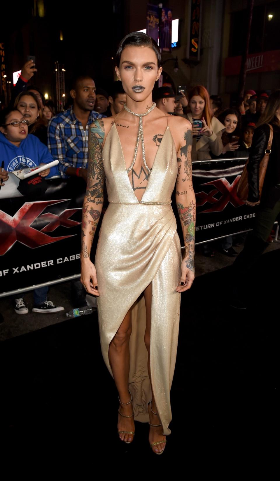 HIT: Ruby Rose at the premiere of xXx: Return of Xander Cage