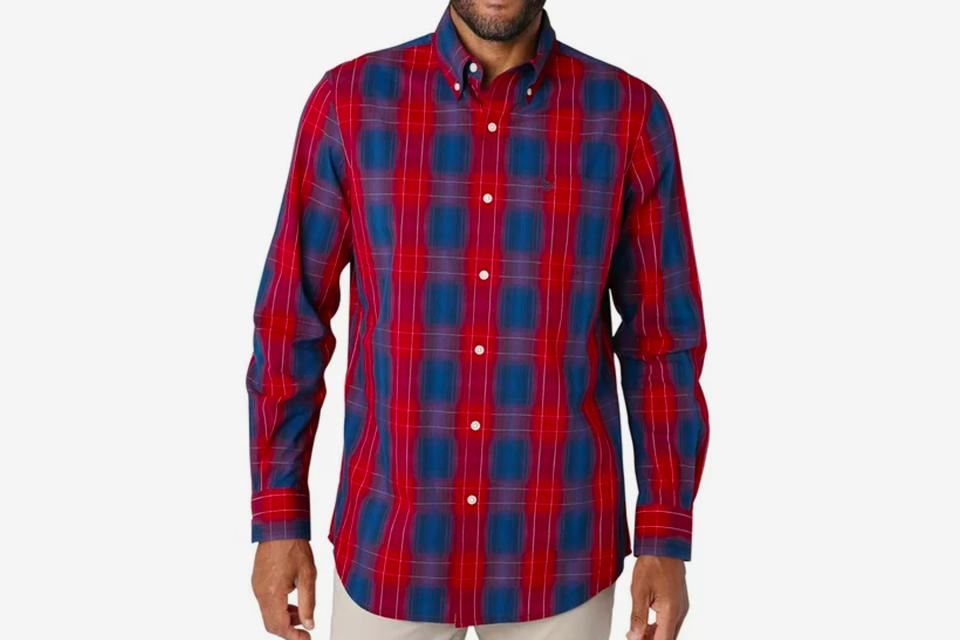 Chaps Long Sleeve Sustainable Easy Care Woven Shirt 