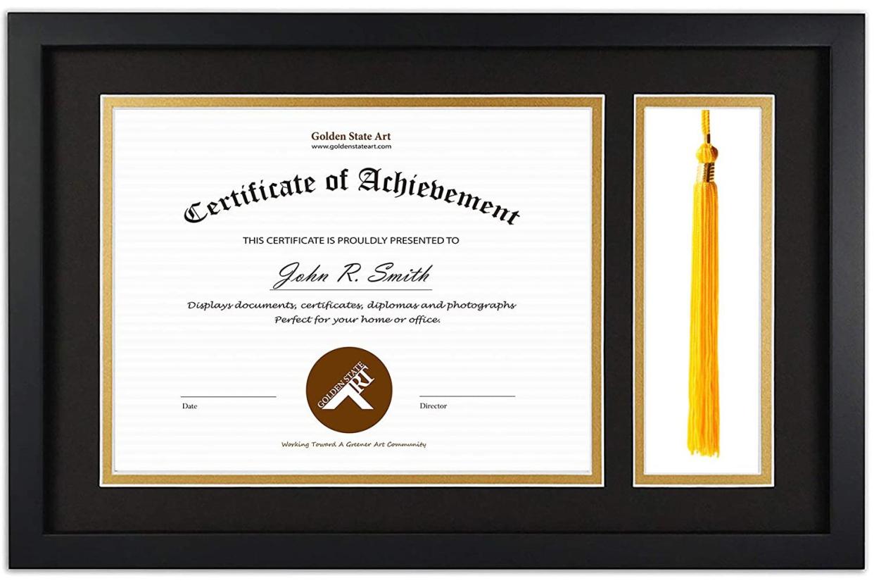 Golden State Art Diploma Tassel Shadow Box