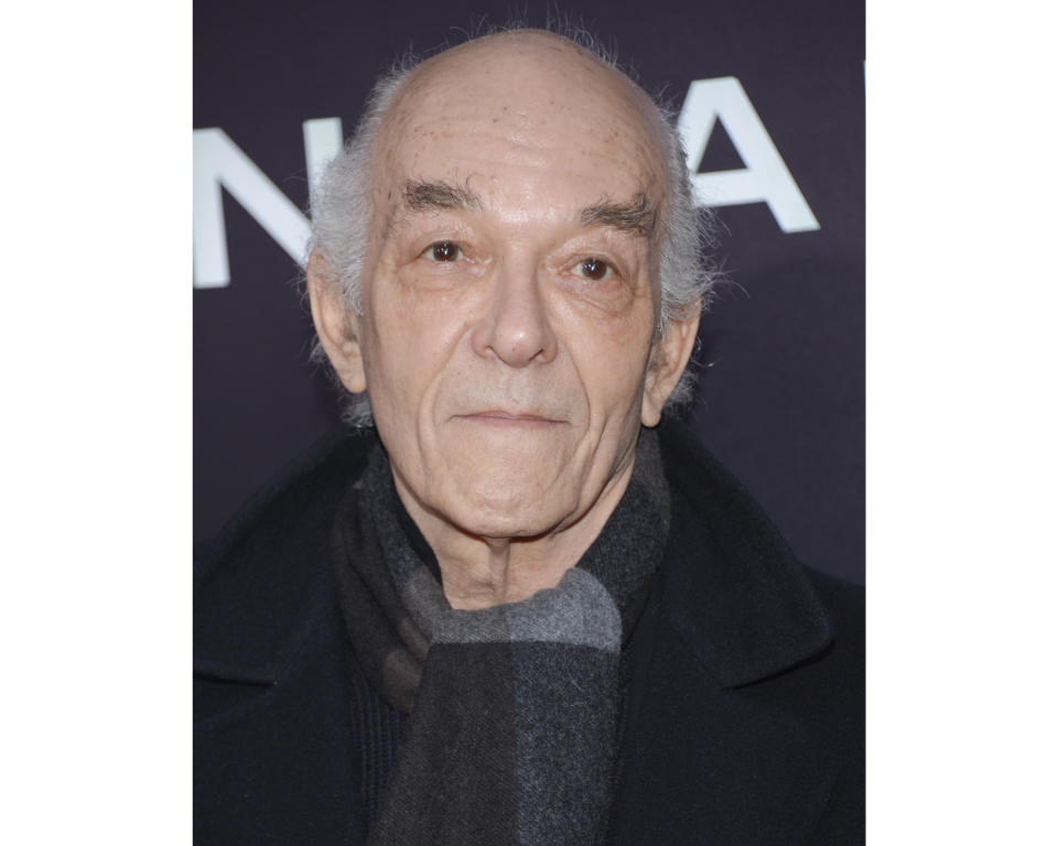 FILE - Mark Margolis attends the premiere of "Noah" at the Ziegfeld Theatre on Wednesday, March 26, 2014 in New York. Margolis, who played murderous former drug kingpin Hector Salamanca in “Breaking Bad” and then in the prequel “Better Call Saul,” has died at age 83. (Photo by Evan Agostini/Invision/AP, File)