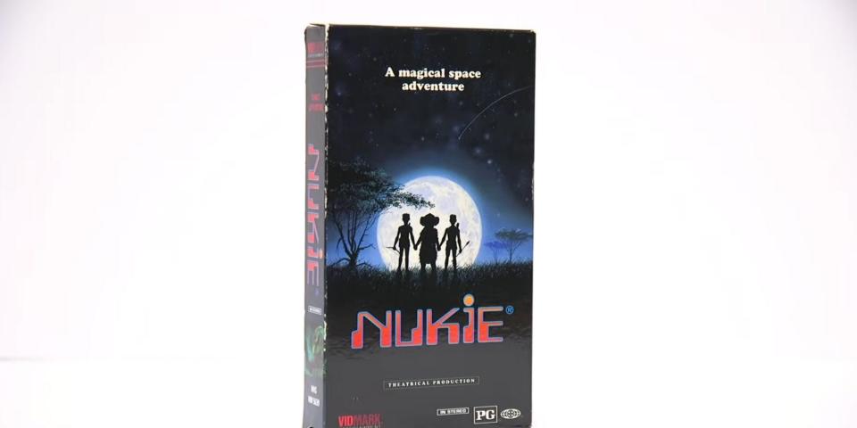 A VHS tape of 'Nukie'