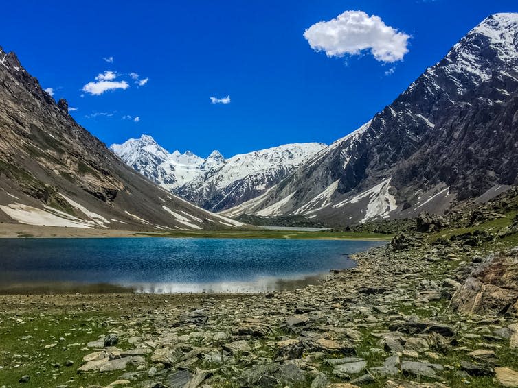 Mountain and lake view