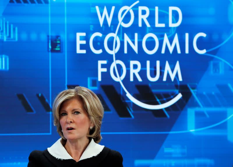 FILE PHOTO: 2019 World Economic Forum (WEF) annual meeting in Davos