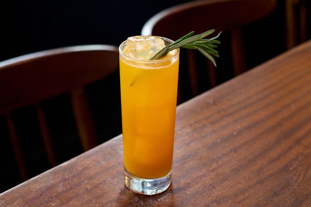 <p>Michelle Giang</p> The 14 Carrot Gold, a non-alcoholic cocktail created by Union Square Cafe bartender Albie Pero, prominently features ginger, lemon, and club soda — all of which lend the drink both sweetness and spice.