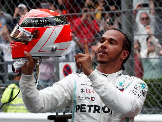 Hamilton dedicates his Monaco Grand Prix victory to Niki Lauda (Reuters)