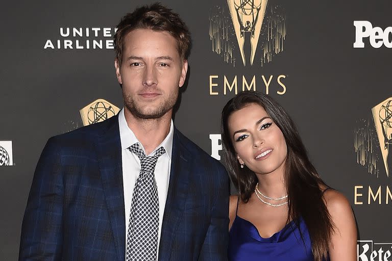 ¿La tercera es la vencida? Justin Hartley y Sofia Pernas, durante un evento realizado por los premios Emmy