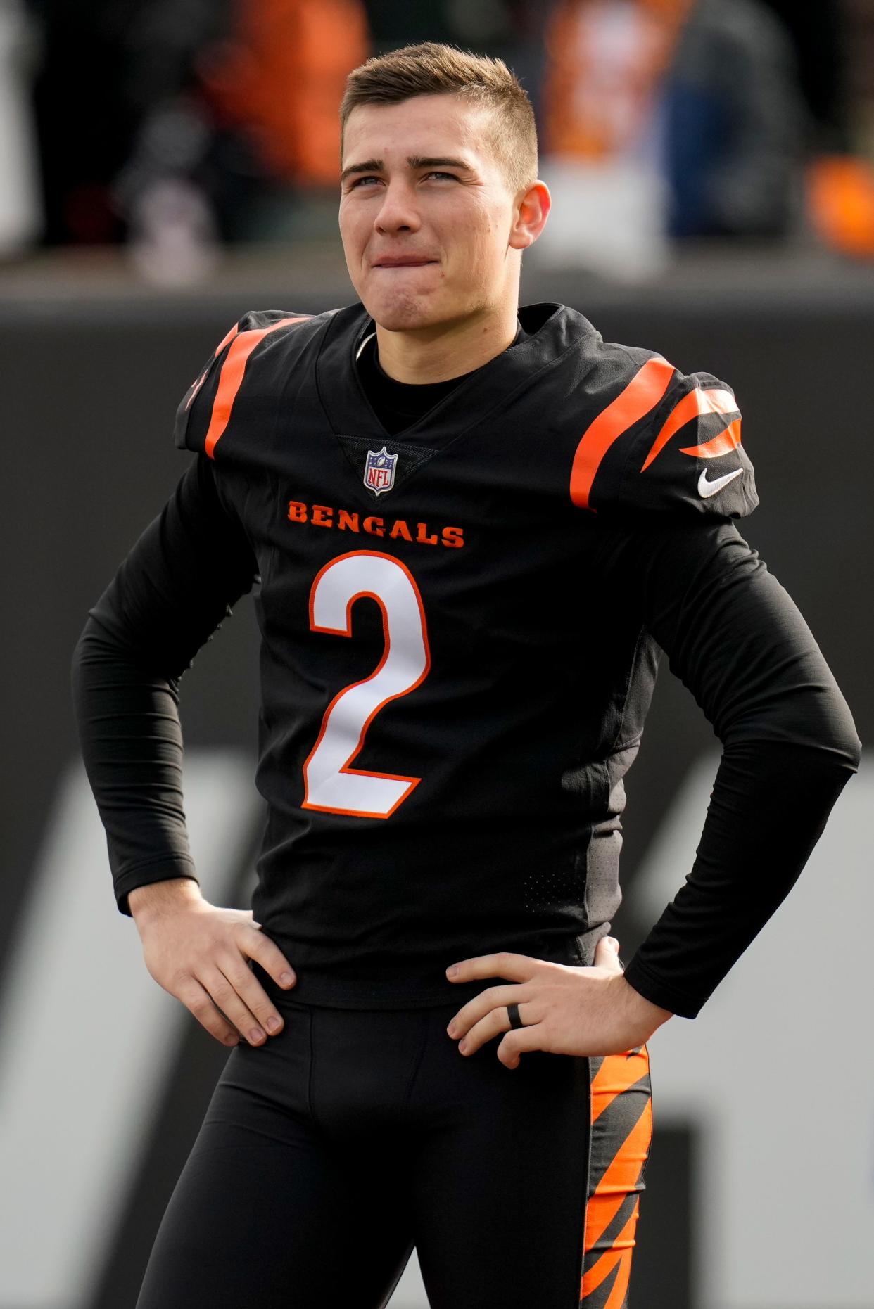 Cincinnati Bengals kicker Evan McPherson earned the nickname "Shooter" during the 2021 season.