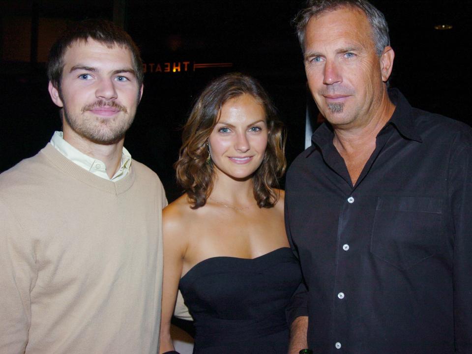 Kevin Costner with daughter Annie and son Joe