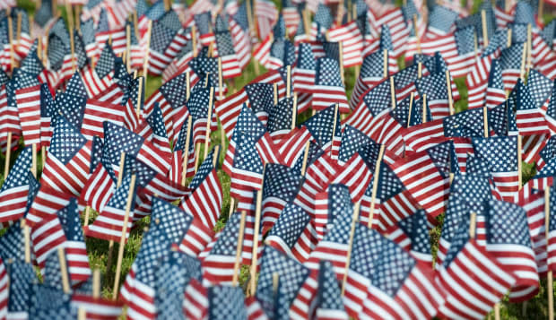 flags from united states fill a ...