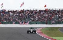 Formula One - F1 - British Grand Prix 2015 - Silverstone, England - 5/7/15 Mercedes' Lewis Hamilton in action during the race Reuters / Paul Childs