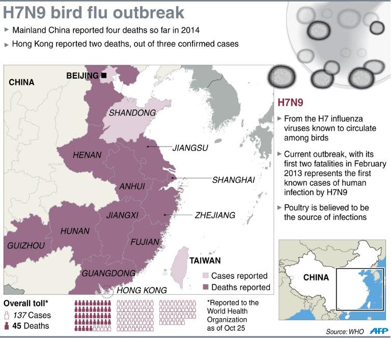 Fact file on H7N9 bird flu cases in China since February 2013