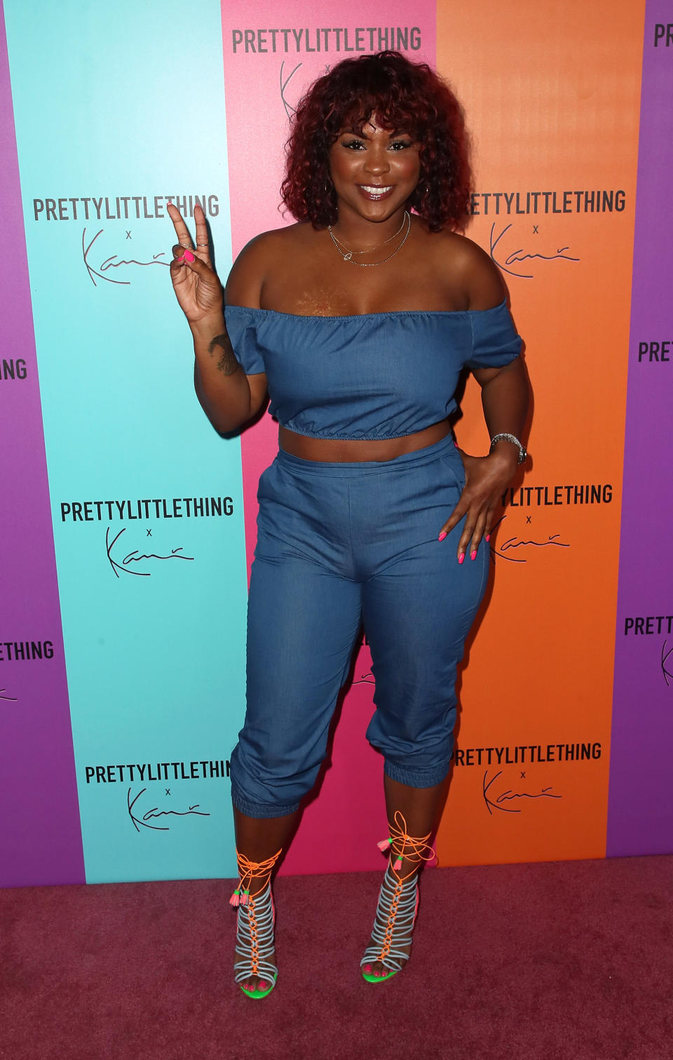 Torrei Hart Wearing Blue