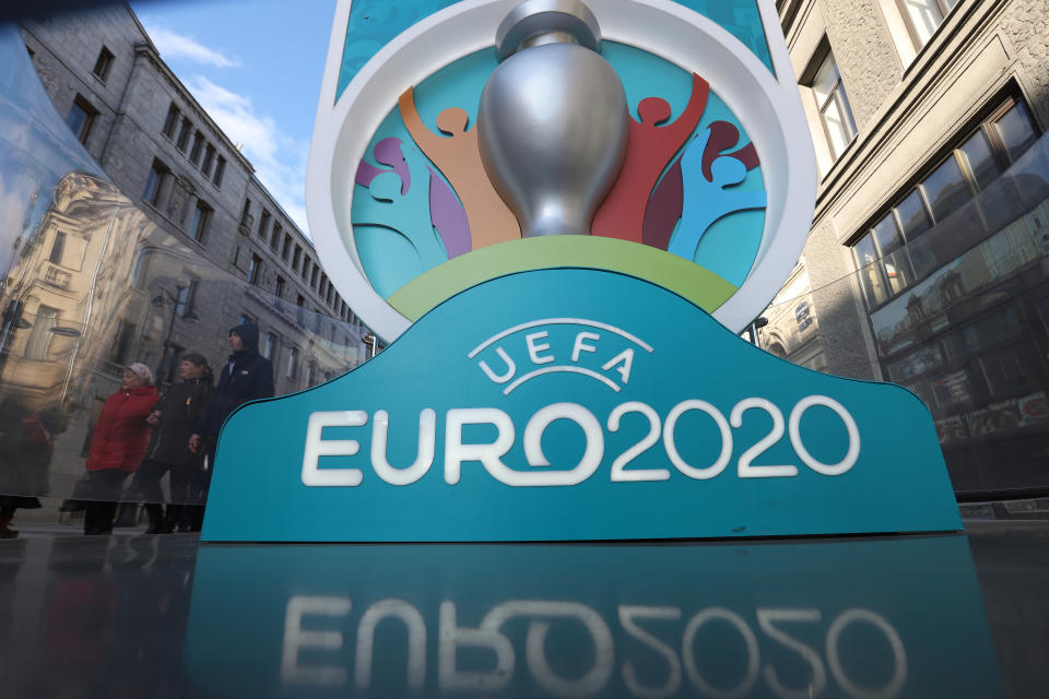 Euro 2020 has been officially delayed by UEFA amid the coronavirus pandemic. (Photo by Sergei Mikhailichenko/SOPA Images/LightRocket via Getty Images)