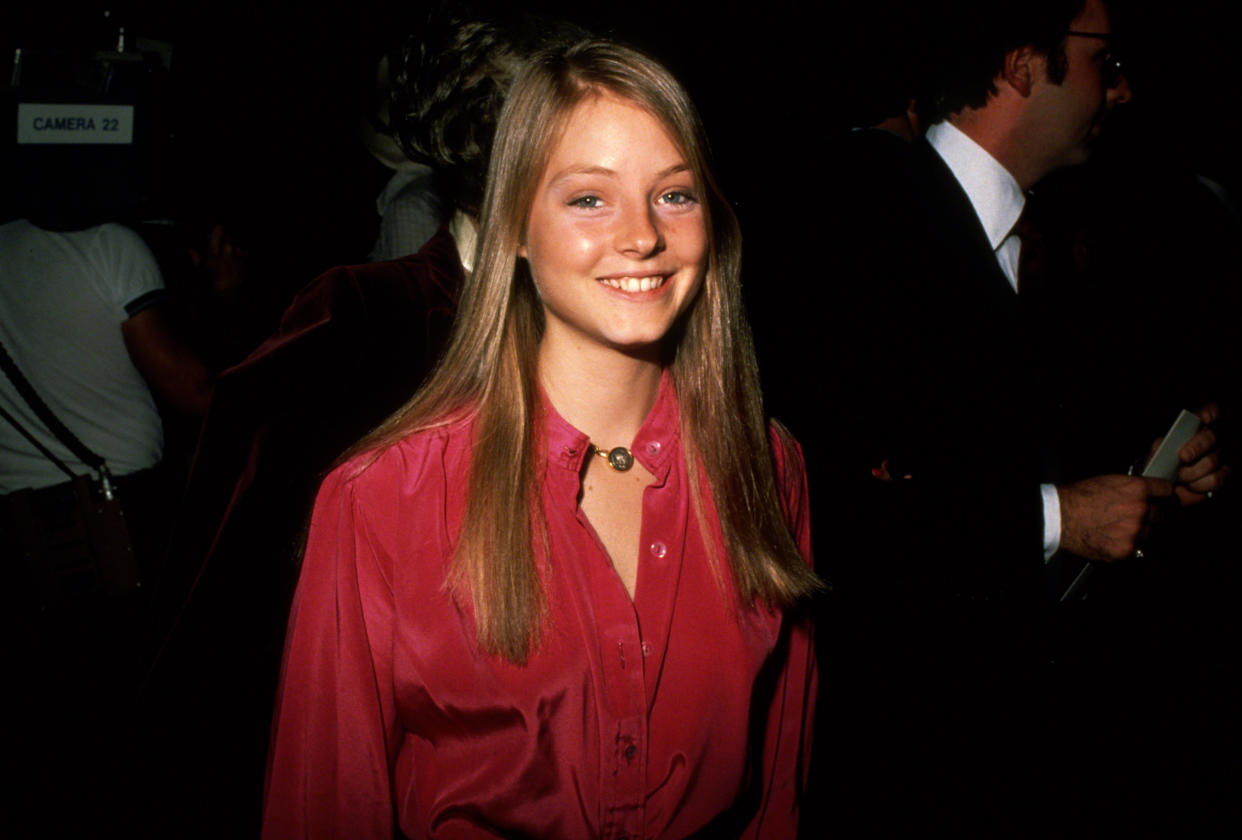 Jodie Foster alrededor de 1981 en New York City. (Foto de Robin Platzer/IMAGES/Getty Images)