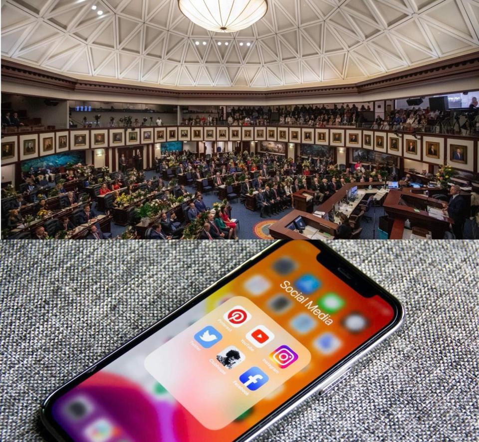 Florida's HB 3 passed the Legislature and is now headed to Gov. Ron DeSantis' desk.
(Credit: Alicia Devine/Tallahassee Democrat, Alicia Devine/Tallahassee Democrat / USA TODAY NETWORK, Photo by Adem AY on Unsplash)
