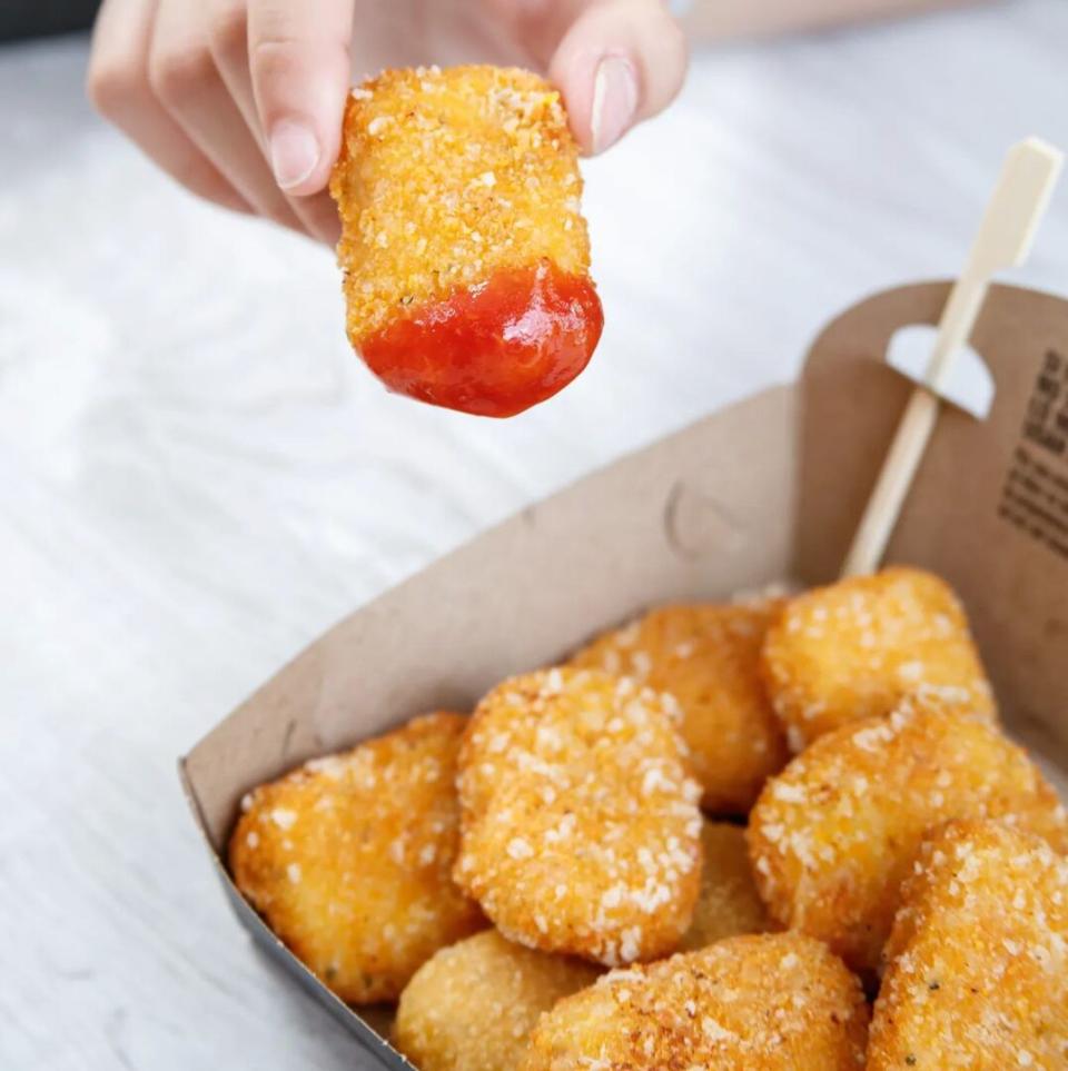 Las pechuguitas crispy son ideales para compartir con los chicos.