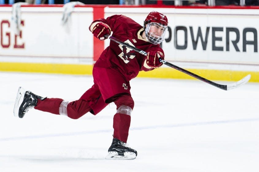 Pearl River native Drew Fortescue is headed to the Frozen Four with top-ranked Boston College.