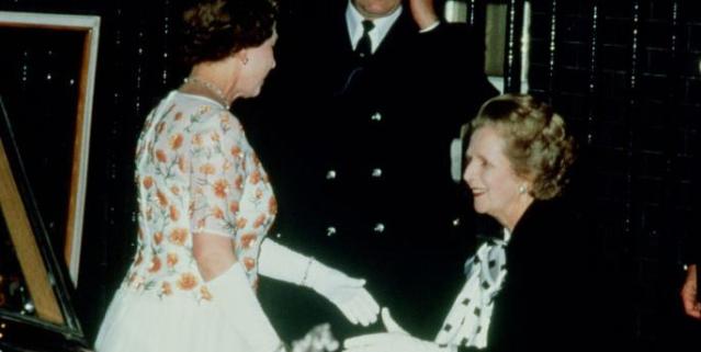 margaret thatcher and the queen