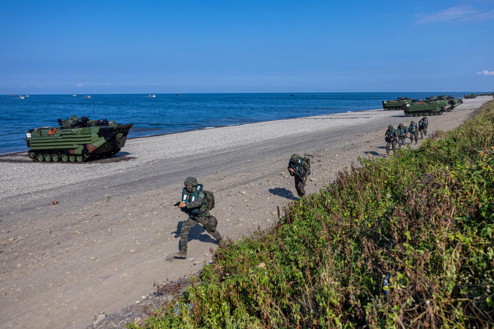 Taiwan Conducts Live Fire Military Exercises (Annabelle Chih / Getty Images)